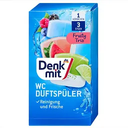 Освіжувач для туалету DenkMit Fruity Trio, 165 мл., 3 шт.