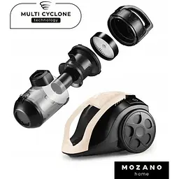Пилосос Mozano Smart Cyclonic 4000W циклонний без мішка Beige - мініатюра 3