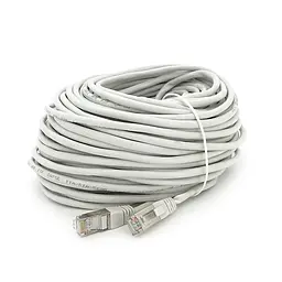 Патч-корд литий MERLION, FTP, RJ45, Cat.5e, 30m, сірий, CU, Q200