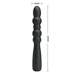 Вібратор Pretty Love Monroe Vibrator Black, 18,5 см, чорний - мініатюра 3