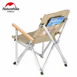 Крісло складане Naturehike Shangye NH19JJ004, алюміній, бежевий - мініатюра 4