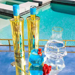 Горілка Au Vodka Blue Raspberry 35.2% 0.7 л - мініатюра 6