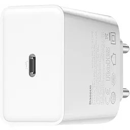 Мережевий зарядний пристрій Baseus Speed ​​Xiaomini 1Type-C QC Single PD3.0 18W 3A CCFS-X02 White - мініатюра 6