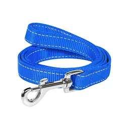 Повідець для собак Dog Extreme з нейлону подвійний Ш 14 мм Д 122 см блакитний (43002)