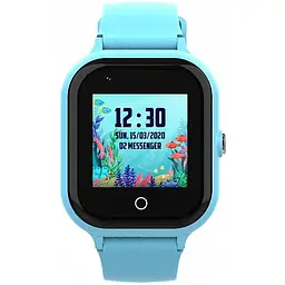 Розумні дитячі смарт годинник-телефон Wonlex KT24 4G WI-FI GPS SIM Blue (17009-hbr) - мініатюра 2