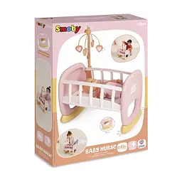 Игровой набор Smoby Колыбель Бэби Ньорс. Терракотовая пудра с мобилем, 18 мес. (7600220390) - миниатюра 3