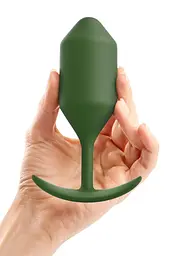 Анальна пробка B-Vibe Snug Plug 4, 14 см (зелений) - мініатюра 2