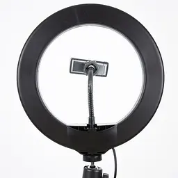 Кільцева світлодіодна LED лампа Arc Ring 8 + tripod 2.1m Black - мініатюра 4