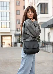 Сумка кросбоді Sambag Rose BZN чорний 20 х 24 х 7 см (94000001)