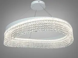 Світлодіодна люстра Diasha P7027/D800WH, кришталь, 100 W, 79 см, 15-25m2 - мініатюра 2