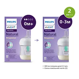 Пляшечка для годування Philips AVENT Natural Природний потік із клапаном 125 мл (SCY670/01) - мініатюра 8