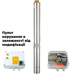 Насос відцентровий 400В 5.5кВт H 173(120)м Q 240(165)л/хв Ø102мм (з 3х ЧАСТИН) AQUATICA (DONGYIN) 4SD10/28 (7771673) - мініатюра 2