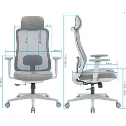 Офісне крісло OfficePro Wave OC599-G-G-G Gray [148649] - мініатюра 15