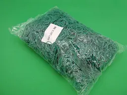 Банківські гумки, Plast, №30, зелені, 1,2 мм, діаметр 30 мм, 1 кг, для пакування та в'язання зелені - мініатюра 2