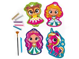 Набір для творчості VLADI TOYS "Glitter Art. Казкові принцеси" VT4501-10 (укр) - мініатюра 5