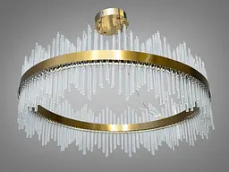 Підвісна кришталева світлодіодна люстра 200 Вт Diasha 839/800BR - мініатюра 3