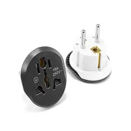 Перехідник мережевий 220 вольт – на євро розетку EU Plug Adapter ep0202 - мініатюра 2