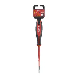 Викрутка з тригранною рукояткою ізольована VDE MILWAUKEE, SL 0,8х4,0х100мм - мініатюра 2