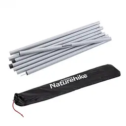 Стійки для тенту Naturehike Steel poles (NH19PJ042) 25ммx2.4м - 2 шт - сталеві