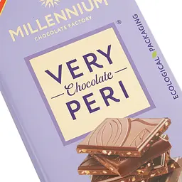 Шоколад молочний Millennium Very Peri Арахіс, льон і чіа 85 г (917334) - мініатюра 3