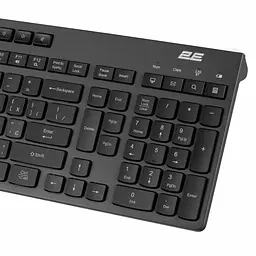 Клавіатура мембранна бездротова 2E KS-280 Black-Grey, 120key, WL/BT, EN/UK, silent - мініатюра 5