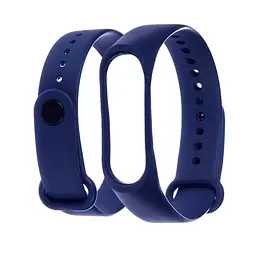 Ремінець силіконовий для Xiaomi Mi Band 3/4, 05 темно-синій