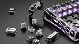 Клавіатура GravaStar Mercury V75 Pro 80keys Gateron Jade Gaming 8K USB-A RGB Iron Purple (GSV75PRO_PL) - мініатюра 6