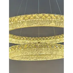 Люстра кільця Linisoln 7919-60*40 метал, кришталь, акрил LED 100 Вт 15-17 кв.м 120-50 см 60*40 см - мініатюра 4