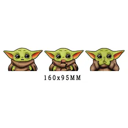 Голографічна наклейка Мандалорець Грогу The Mandalorian Grogu