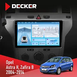 Штатна магнітола Opel Astra H Zafira B Decker D9-010 6x128, DSP, 4G, 2K Decker (НФ-00004761)
