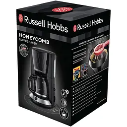 Кавоварка Russell Hobbs Honeycomb крапельна 1.25 л чорна (27011-56) - мініатюра 2