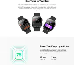 Смарт-годинник Smart Watch iMiki Frame2 AMOLED 2.01 (410x502) 300мАч Black - мініатюра 13