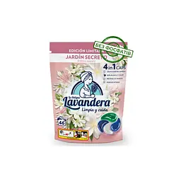 Капсули для прання La Antigua Lavandera 4 in 1 Jardin Secreto Universal 46 шт. (8435495846345)