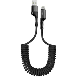 Кабель ArmorStandart AR17 Spiral USB-A to Lightning 2.4A 1m Black (ARM75391)