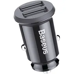 Автомобільний зарядний пристрій Baseus Small Rice Grain 3.1 А чорний (CCALL-ML01)