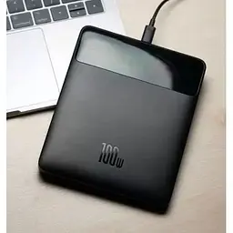 Портативна батарея Baseus Blade High Power Digital Display Quick Charge 20000 mAh 100W PPBL000201 Black - мініатюра 7