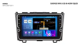 Штатна автомагнітола EasyGo M9-3-32-B-HCRV QLED Honda CR-V 2007-2011