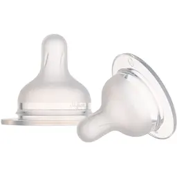 Уцінка.  Соска силіконова до пляшечки Canpol babies S-Shape M повільна 2 шт. (59/892)