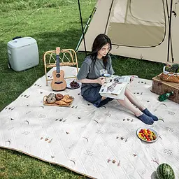 Килимок для пікніка Naturehike 180x200 CNK2300DZ019, бежевий - мініатюра 7