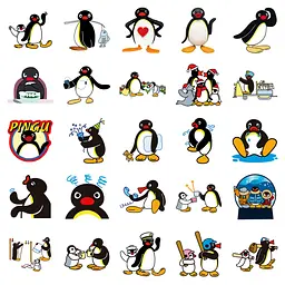 Стікерпак Пінгу Набір наклейок GeekLand Pingu 50 штук - мініатюра 4