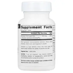 Ультра хром піколінат Source Naturals Ultra Chromium Picolinate 500 мкг 60 пігулок - мініатюра 2