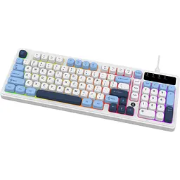 Клавіатура Ajazz AF98 USB UA White/Blue (AF98-GB) - мініатюра 3