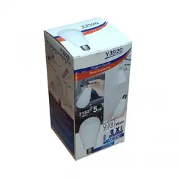 Світлодіодна лампочка з акумулятором автономна аварійна лампа 20W E27 2 режими світіння Y3920 з патроном - мініатюра 5