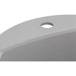 Мийка кухонна GRANADO RONDA gris з сифоном (470*490mm.) (gr2208) - мініатюра 5