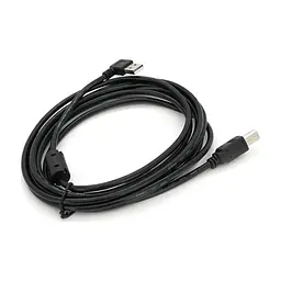 Кабель для принтера USB 2.0 AM/BM 2.0m 90° corner black Ritar (YT-AM/BM90°-2.0B) - мініатюра 2