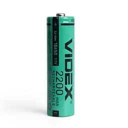 Акумулятор Videx літій-іонний 18650 (без захисту) 2200mAh color box/1шт VIDEX (29051-000) - мініатюра 2