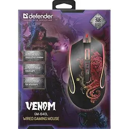 Мишка Defender Venom GM-640L Black (52640) - мініатюра 4