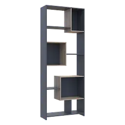Етажерка висока Doros B1S Графіт/Дуб Сонома 81х30х210 (41516040) - мініатюра 3