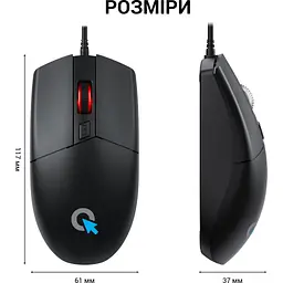 Мишка OfficePro M115 USB Black (M115) - мініатюра 9