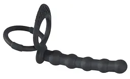 Насадка для підвійного проникнення Black Velvets Cock & Ball ring Black Velvets 42-05335560000 88966 - мініатюра 7